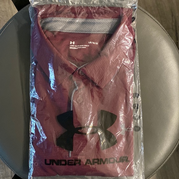 Under Armour Other - Mens Under Armour Tech Polo Maroon/Graphite Size Large NWT